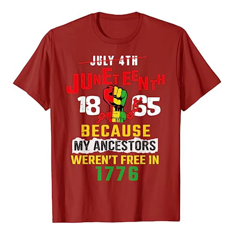 Juneteenth-T-shirt à manches courtes pour femme