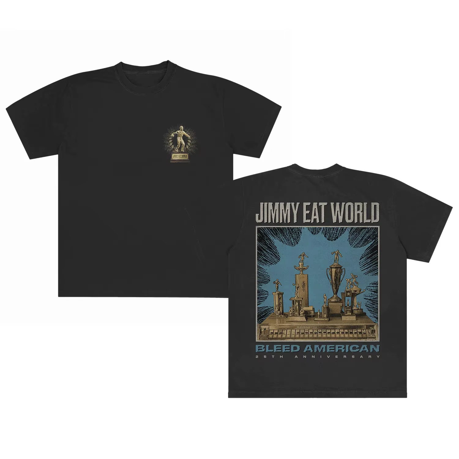 2026 T-shirt imprimé avec motif de groupe Jimmy Eat World