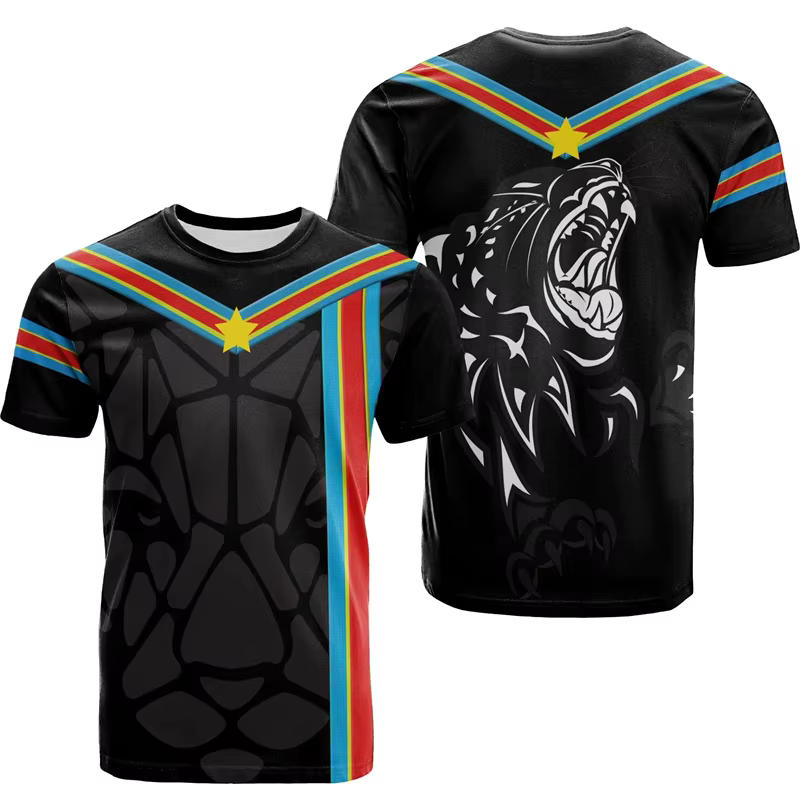 T-shirt manches courtes col rond République démocratique du Congo