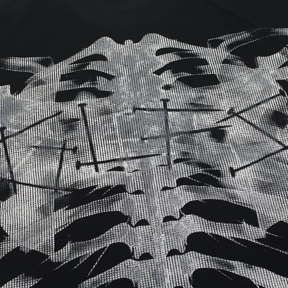 T-shirts graphiques squelette pour hommes