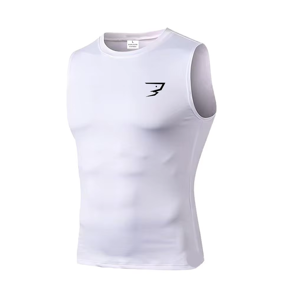 T-shirt de sport pour homme avec motif imprimé, t-shirt sans manches ample, t-shirt de musculation, t-shirt de course en plein air, débardeur de musculation