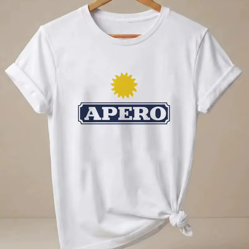 T-shirts graphiques d'été Ricard pour femmes et hommes