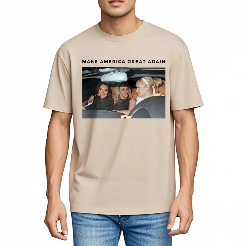 Hommes haut décontracté essentiel Teeshirts rendre l'amérique grande à nouveau Photo adulte coton t-shirt à la mode couleur unie t-shirt décontracté