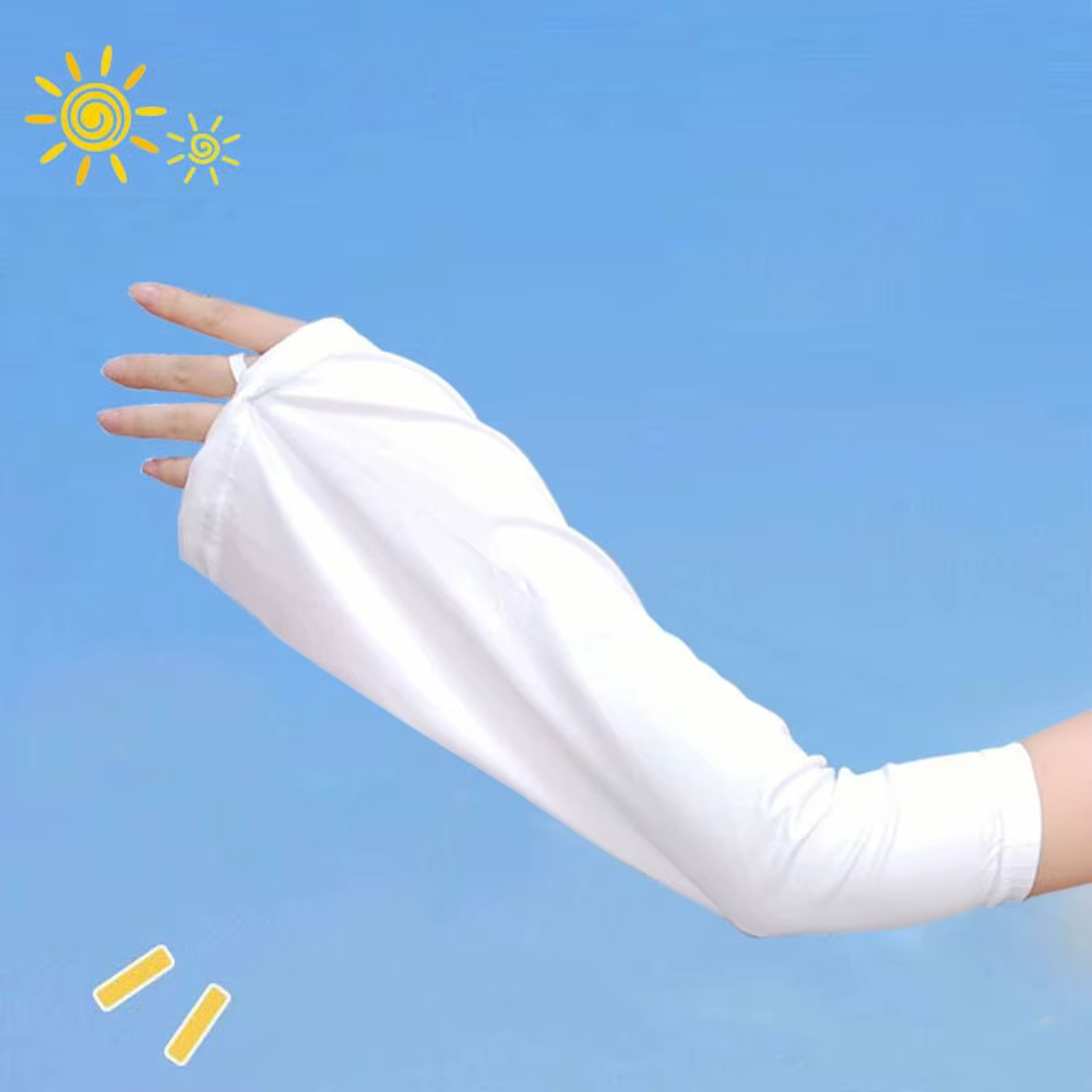 Manches de protection solaire amples pour femmes, grande taille, en soie glacée, pour l'été et la conduite