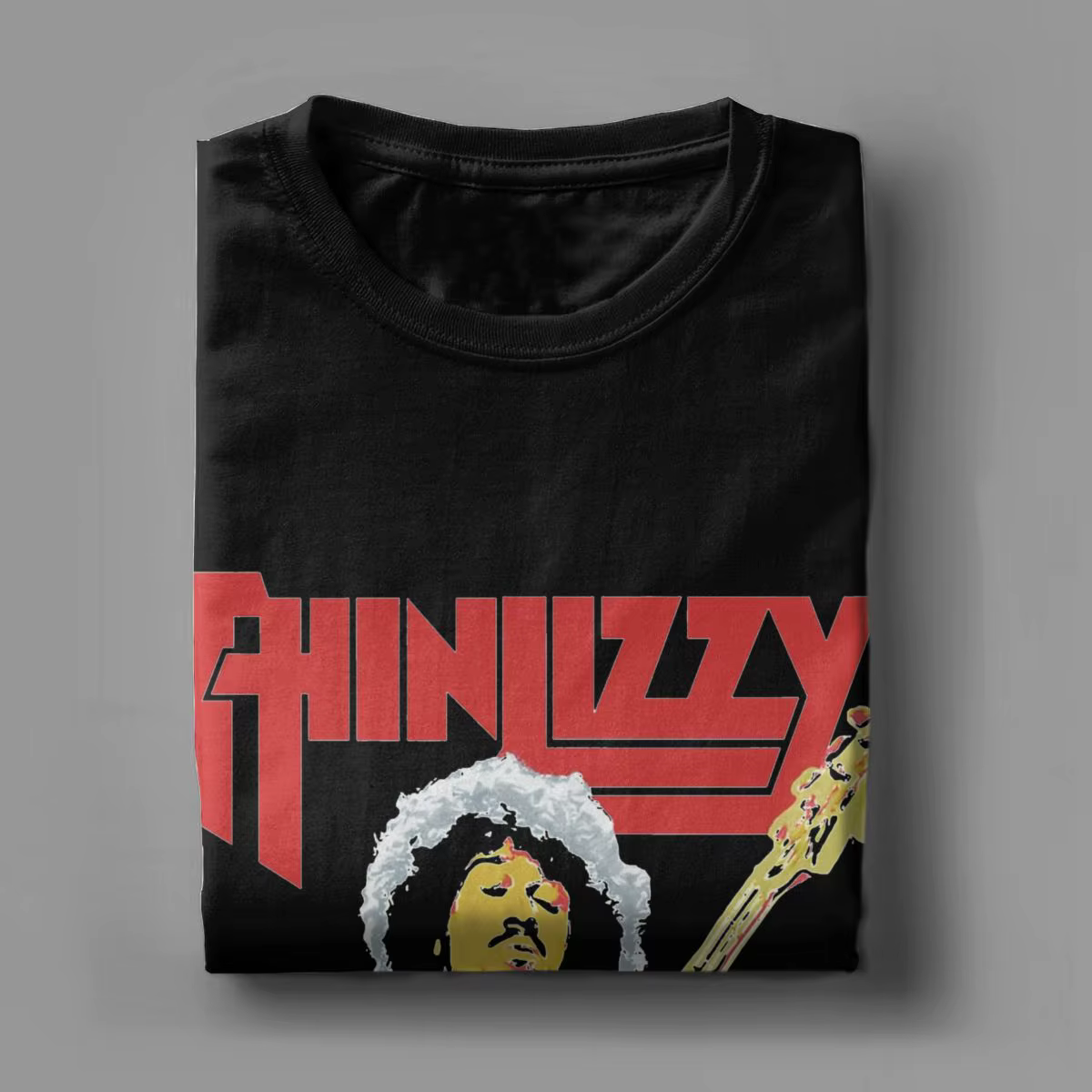 T-Shirt Rock Band à Manches Courtes et Col Rond pour Homme et Femme