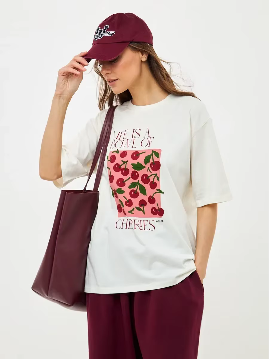 T-shirt imprimé pour femmes