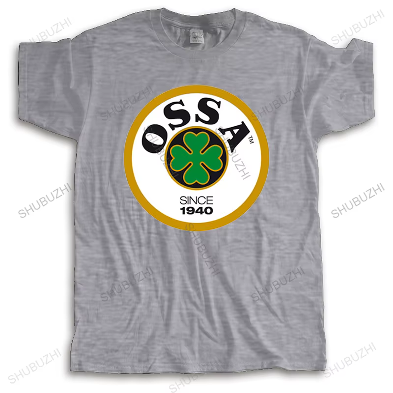 Mode nouveau Logo OSSA classique rétro moto hommes noir cool T-Shirt taille S à 2XL drôle col rond homme marque