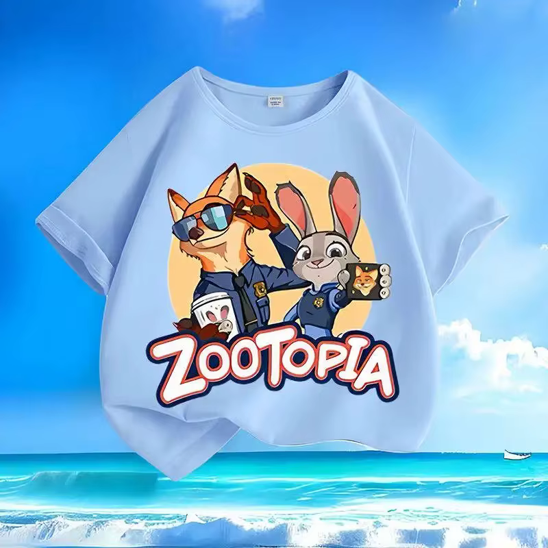 T-shirt à manches courtes pour enfants de petite à moyenne taille