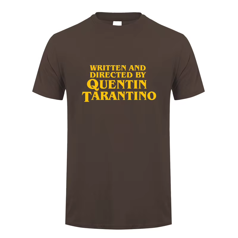 Écrit et dirigé par Quentin Tarantino T-Shirt homme unisexe t-shirts mode d'été à manches courtes hommes/femmes