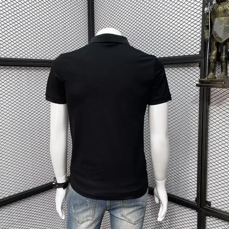 T-shirt en coton avec col pour hommes