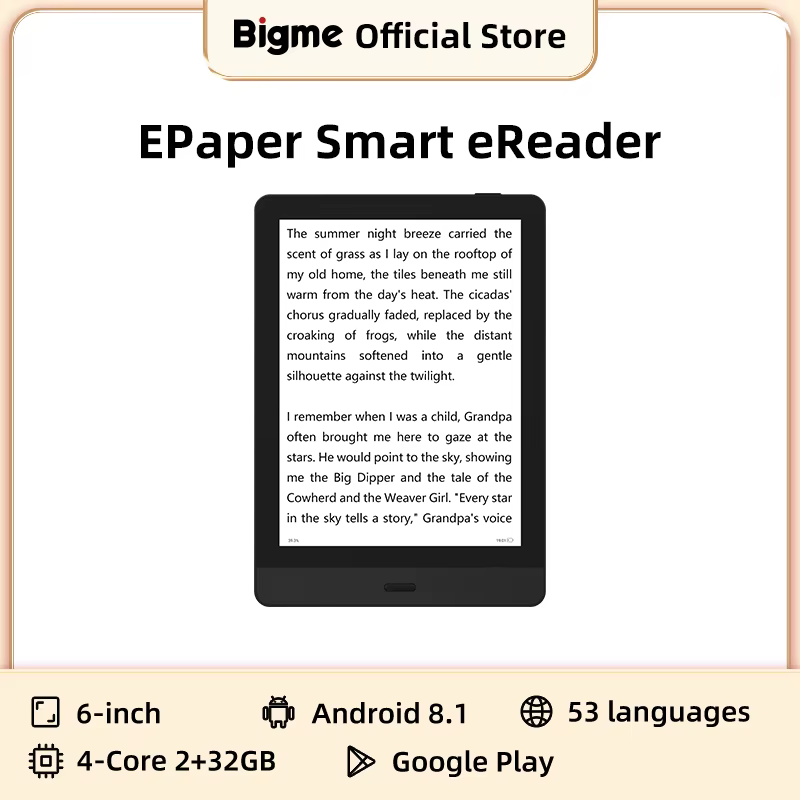 Bigme Read 6 ''e-paper e-book lecteur livre électronique portable