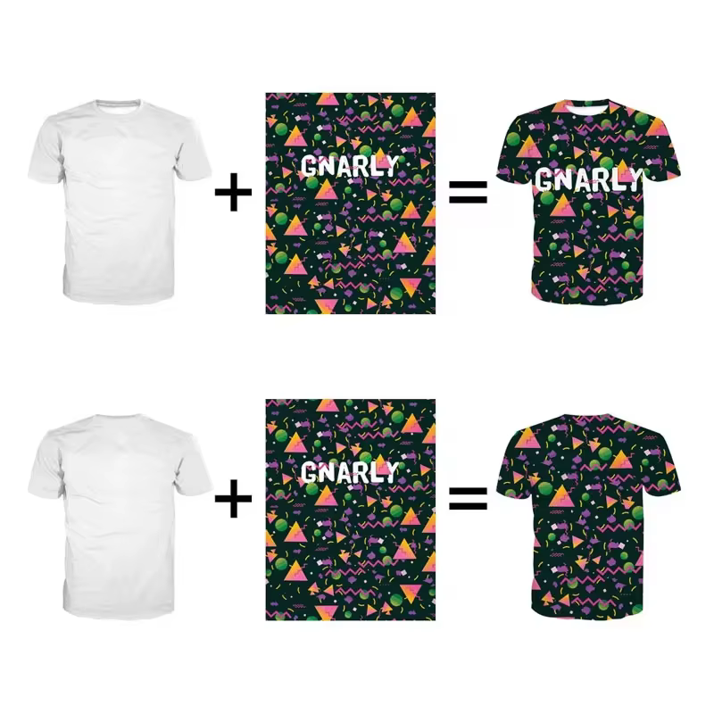 T-Shirt à Manches Courtes et Col Rond pour Homme et Femme
