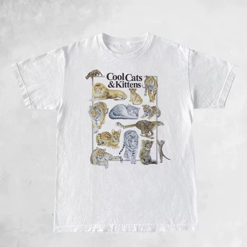 T-shirt graphique unisexe Chats and Kittens