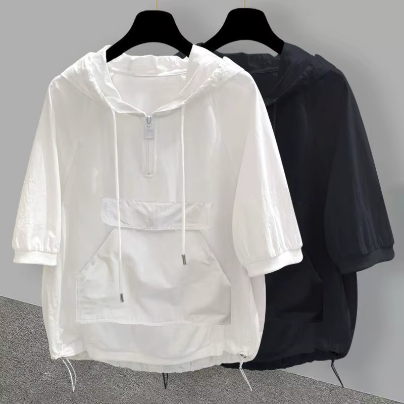 T-shirt à capuche à manches courtes pour hommes