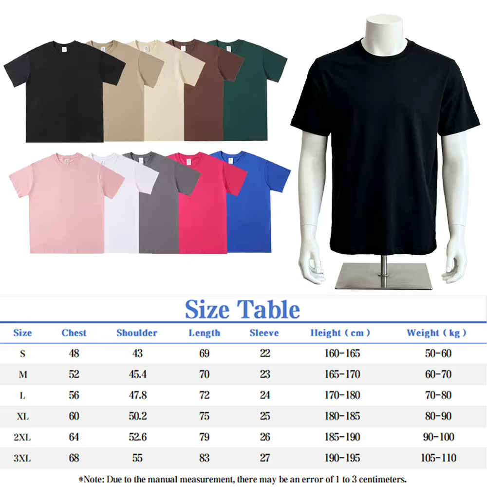 T-shirt en coton respirant pour homme et femme