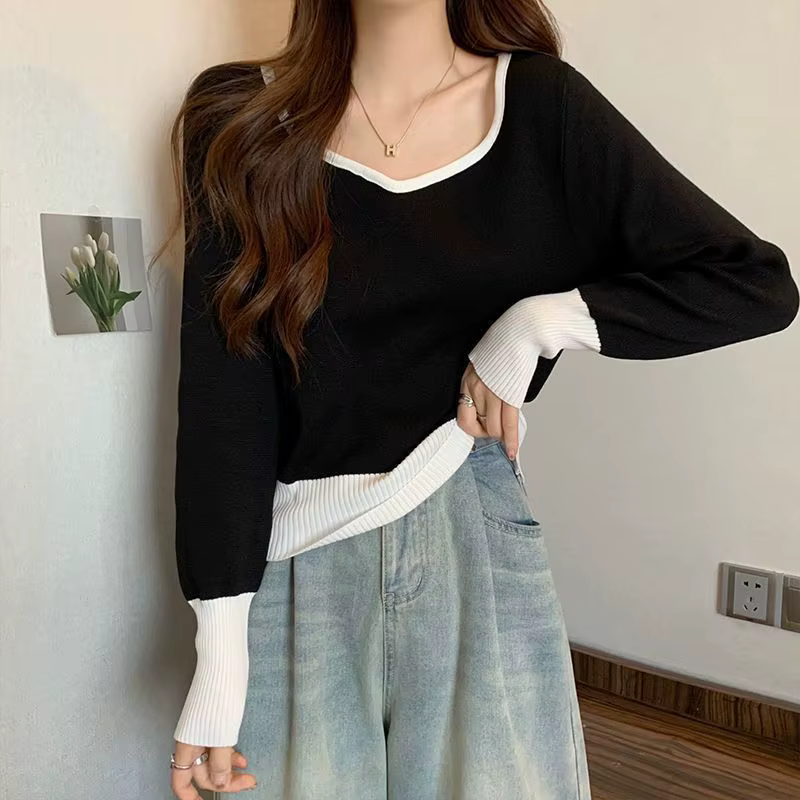 Pull à col en v pour femmes