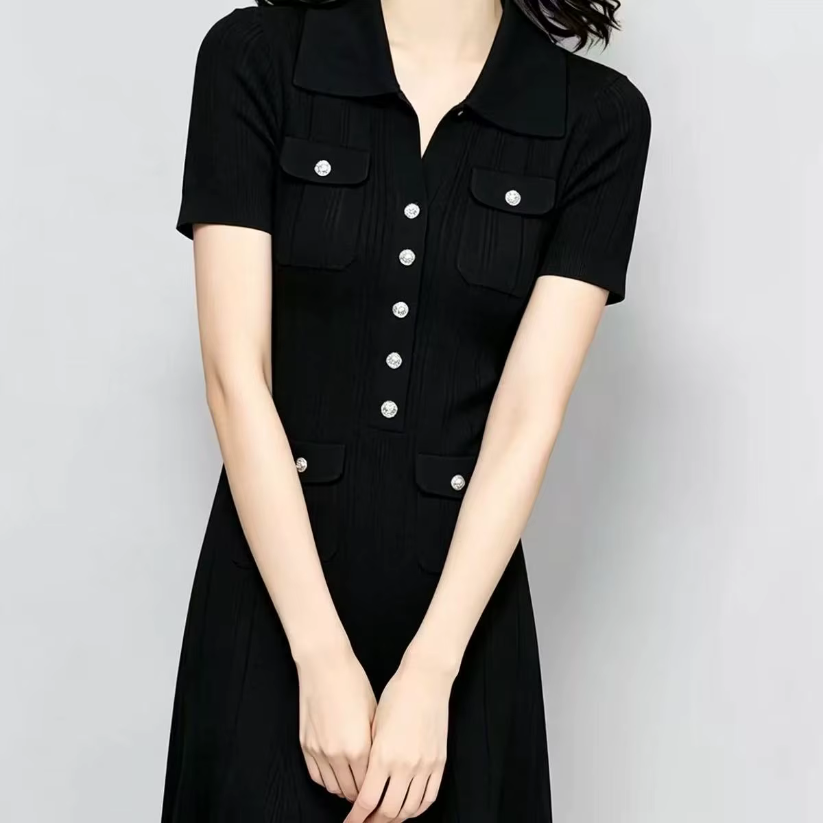 Robe midi élégante décontractée pour femme