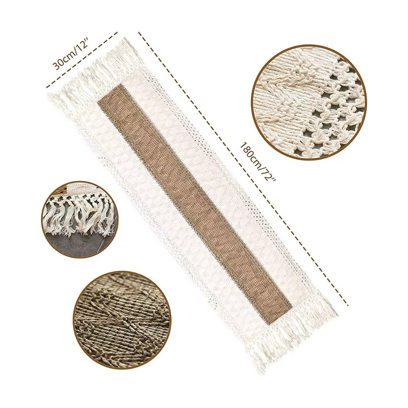 TOP! Chemin de Table en macramé de 71 pouces de Long pour la décoration intérieure