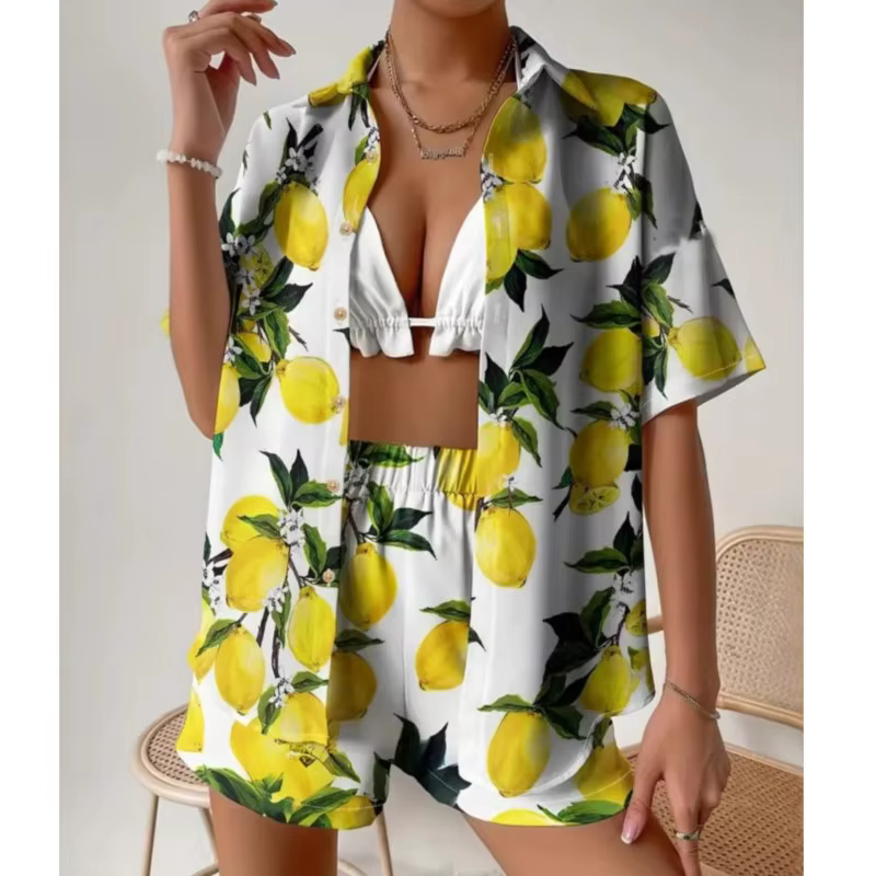 Ensemble T-shirt et Short à manches courtes pour femmes