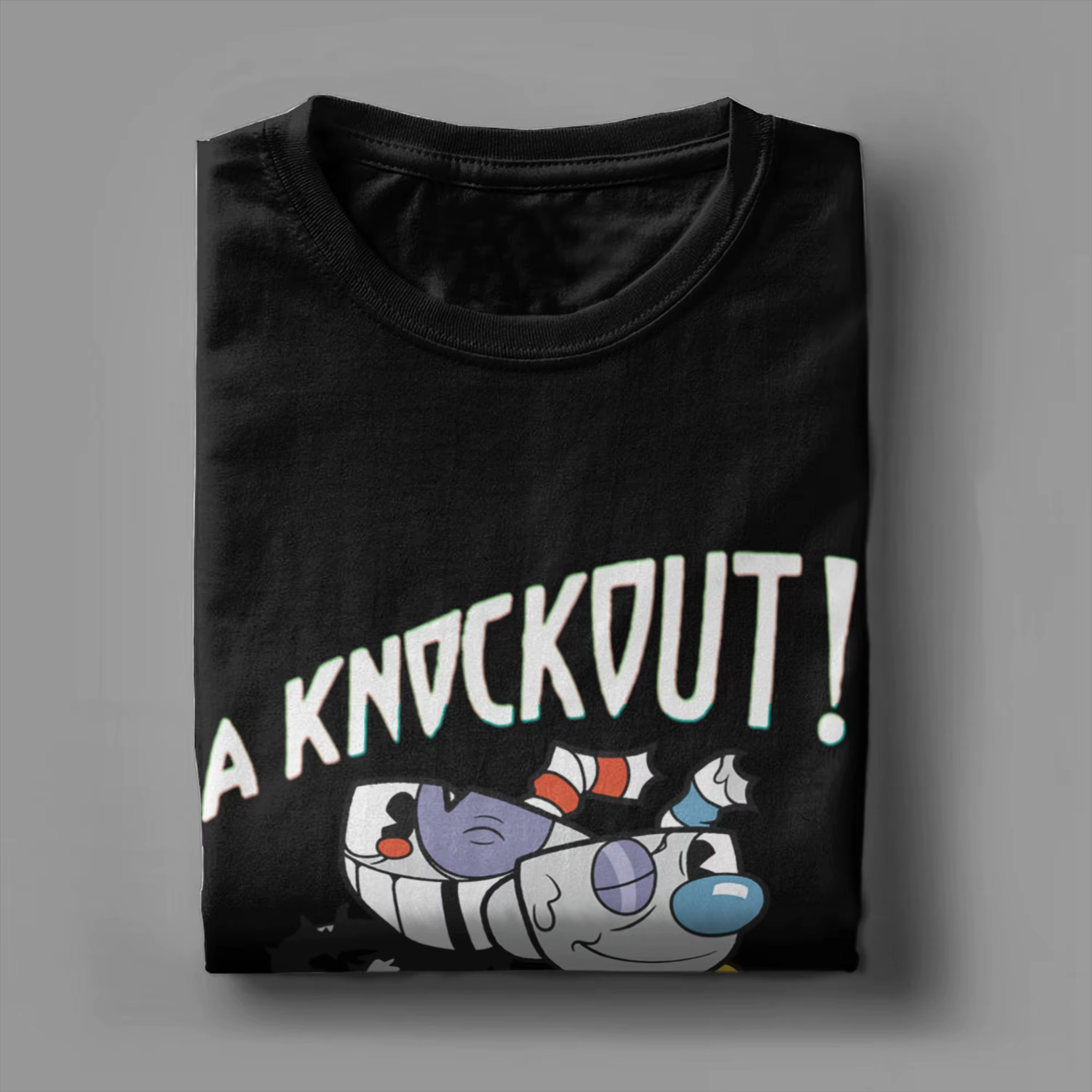 Knockout Cuphead t-shirt pour hommes