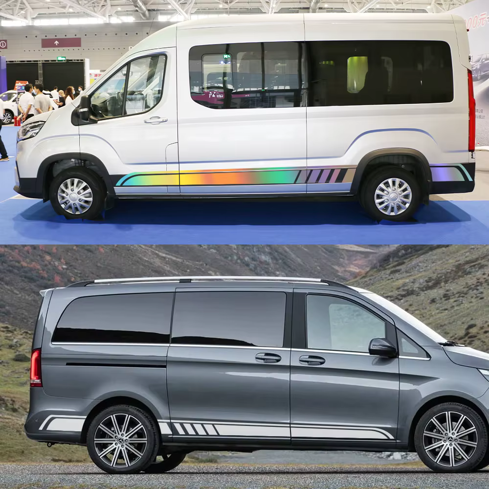 Autocollants de voiture en vinyle, 2 pièces, pour Mercedes Benz Vito classe V Viano W447 V260 W639 W638 Marco Polo Camper Van, accessoires de réglage