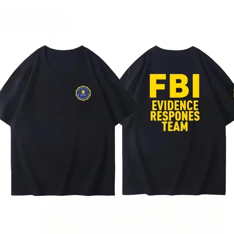 T-shirt pour hommes imprimé film Fbi Agent