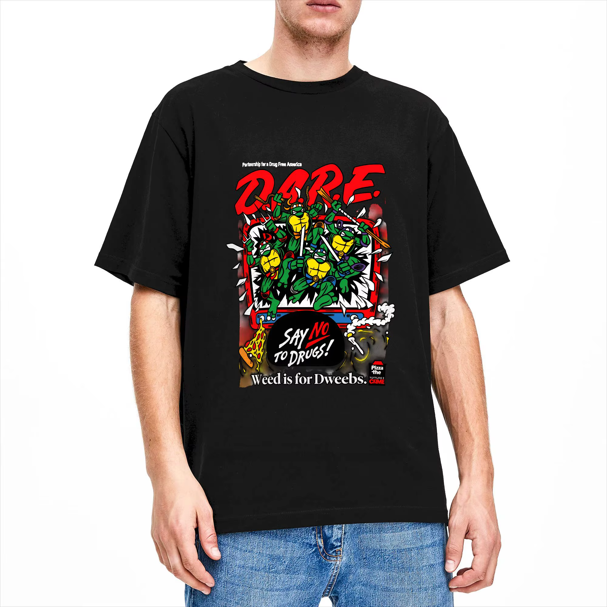 TMNT D.A.R.E. T-shirt Just Say No pour hommes