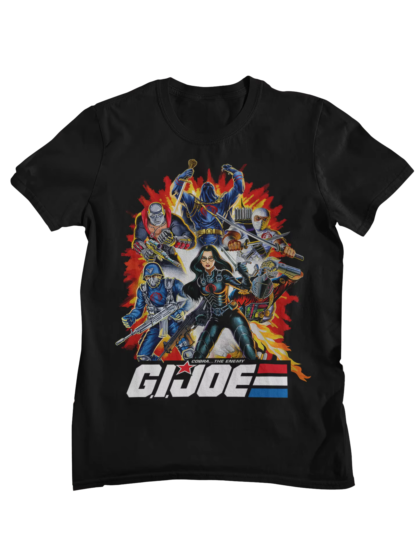 T-shirt imprimé avec personnage de dessin animé rétro G. I. Joe A Real American Hero