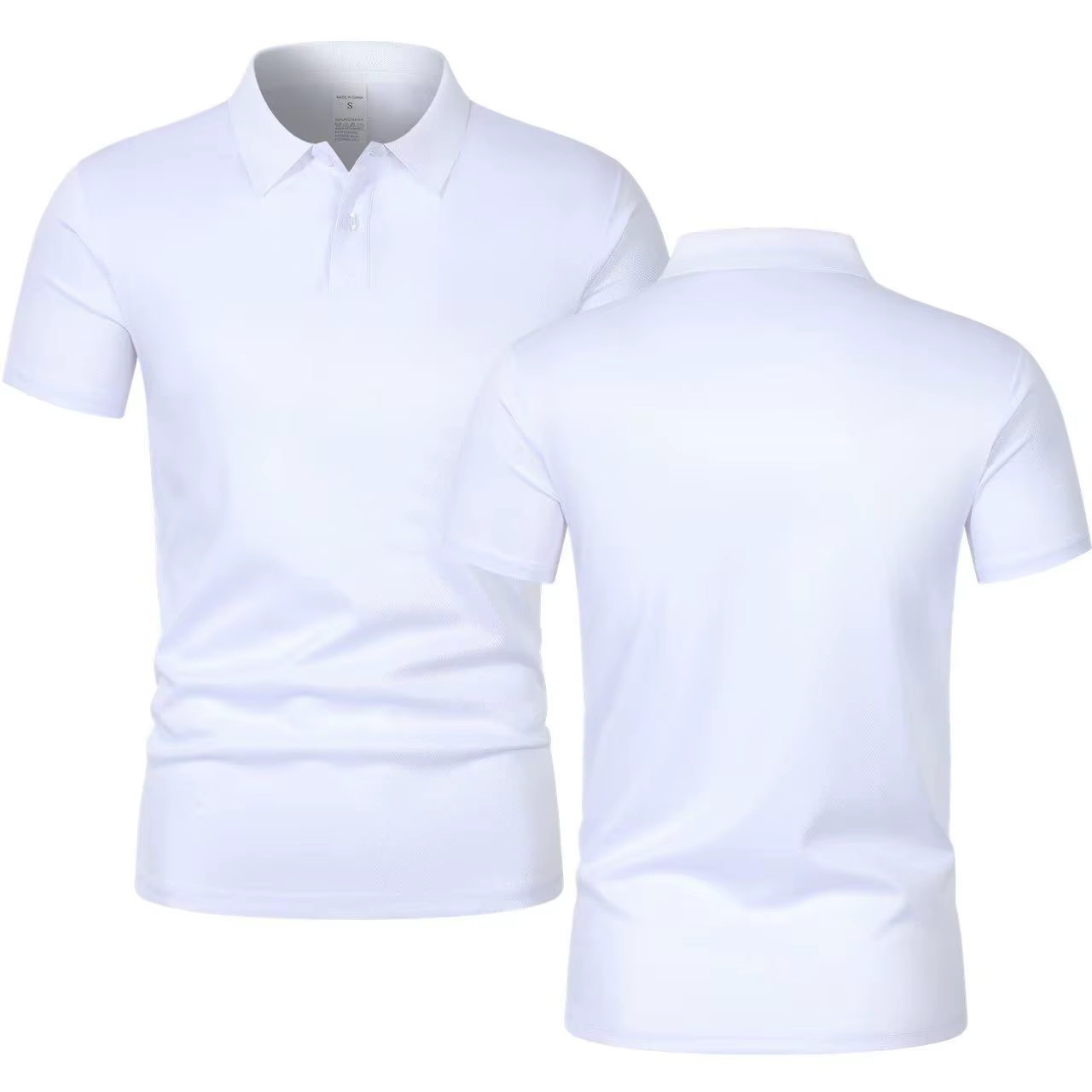 T-shirt à manches courtes et col pour homme