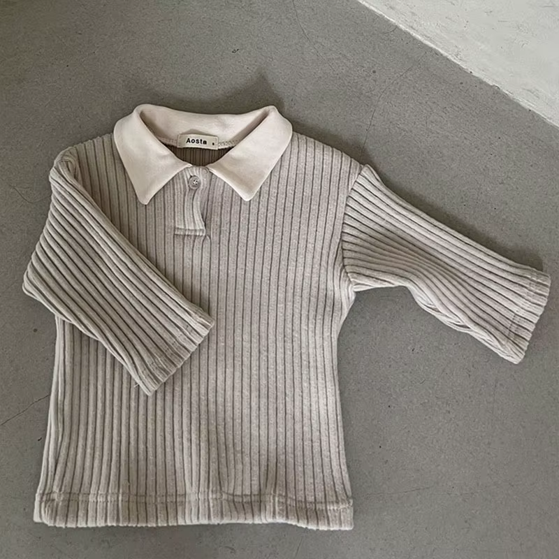 T-shirt manches longues en coton pour bébé garçon et fille