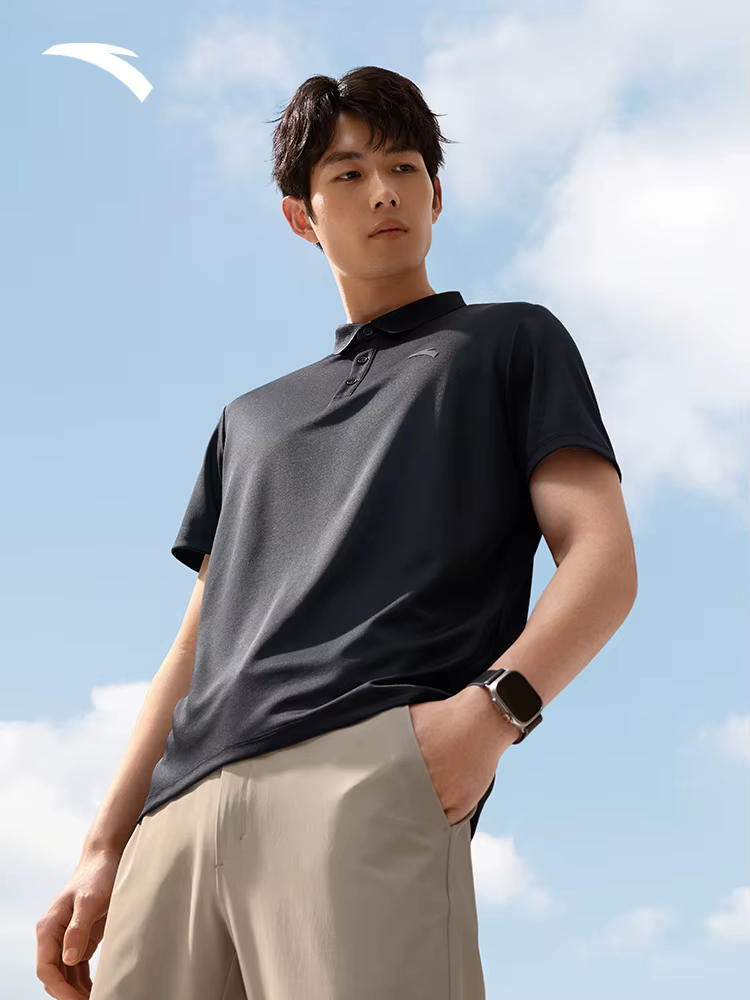 ANTA – Polo dynamique à manches courtes pour hommes