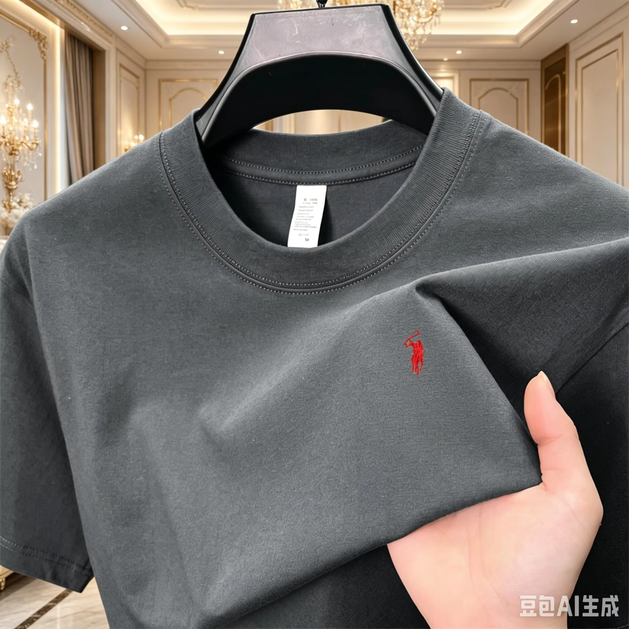 T-shirt basique à col rond pour homme – 100 % coton