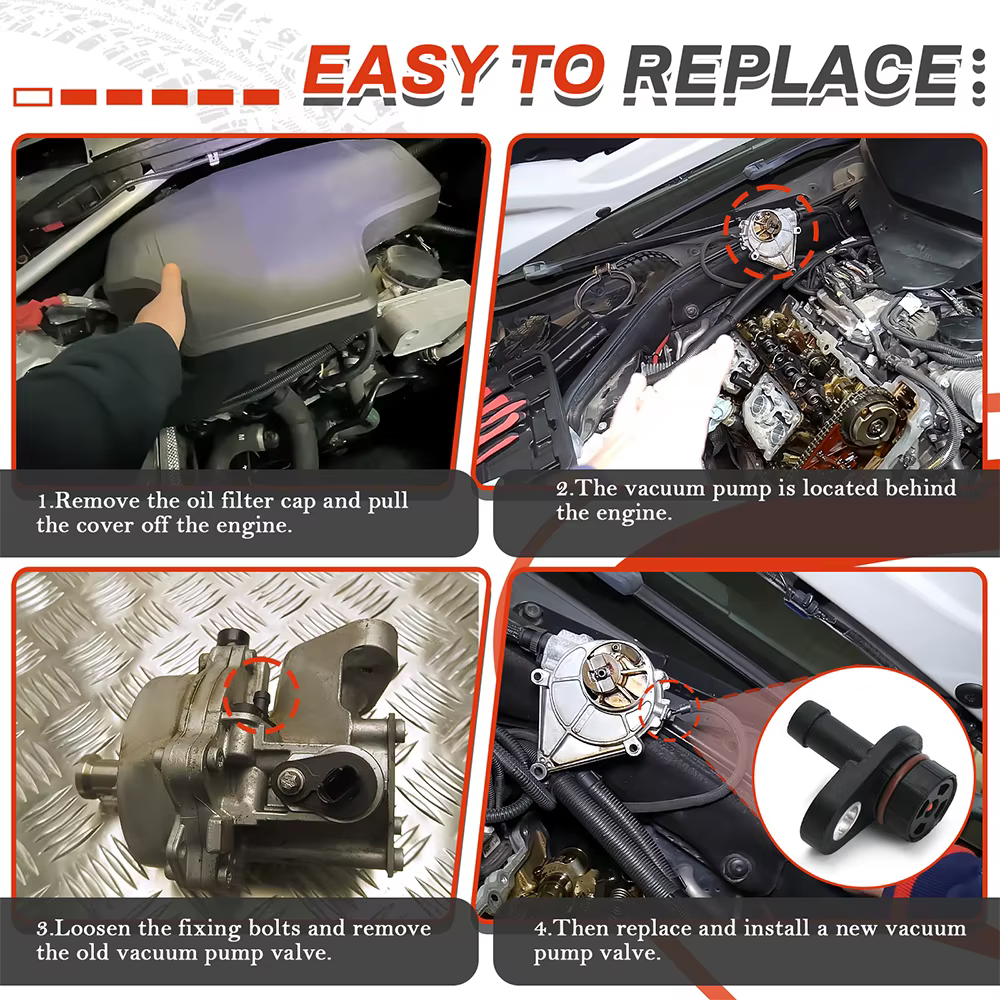 Kit de réparation de soupape de pompe à vide de frein de voiture, adapté pour BMW E93, E88, F10, bronch, X6, 11667619350, 11667575325