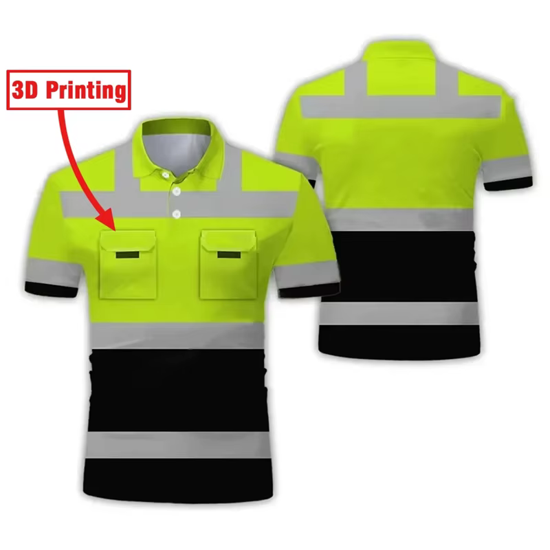 Faux projet uniformes de travail pelle impression 3D Cosplay surdimensionné hommes Polo à manches courtes haut t-shirt respirant uniforme vêtements