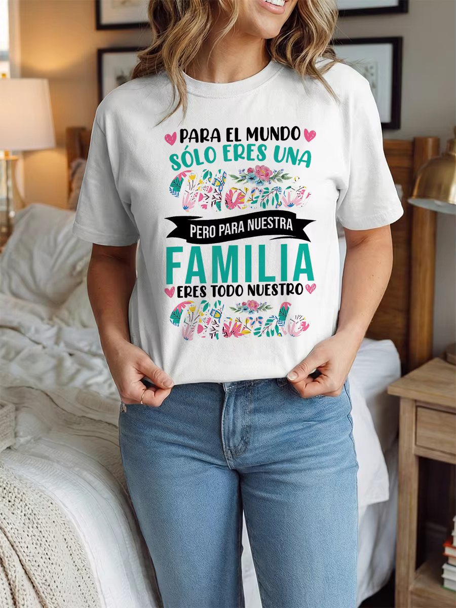 T-shirt graphique pour la fête des mères espagnole