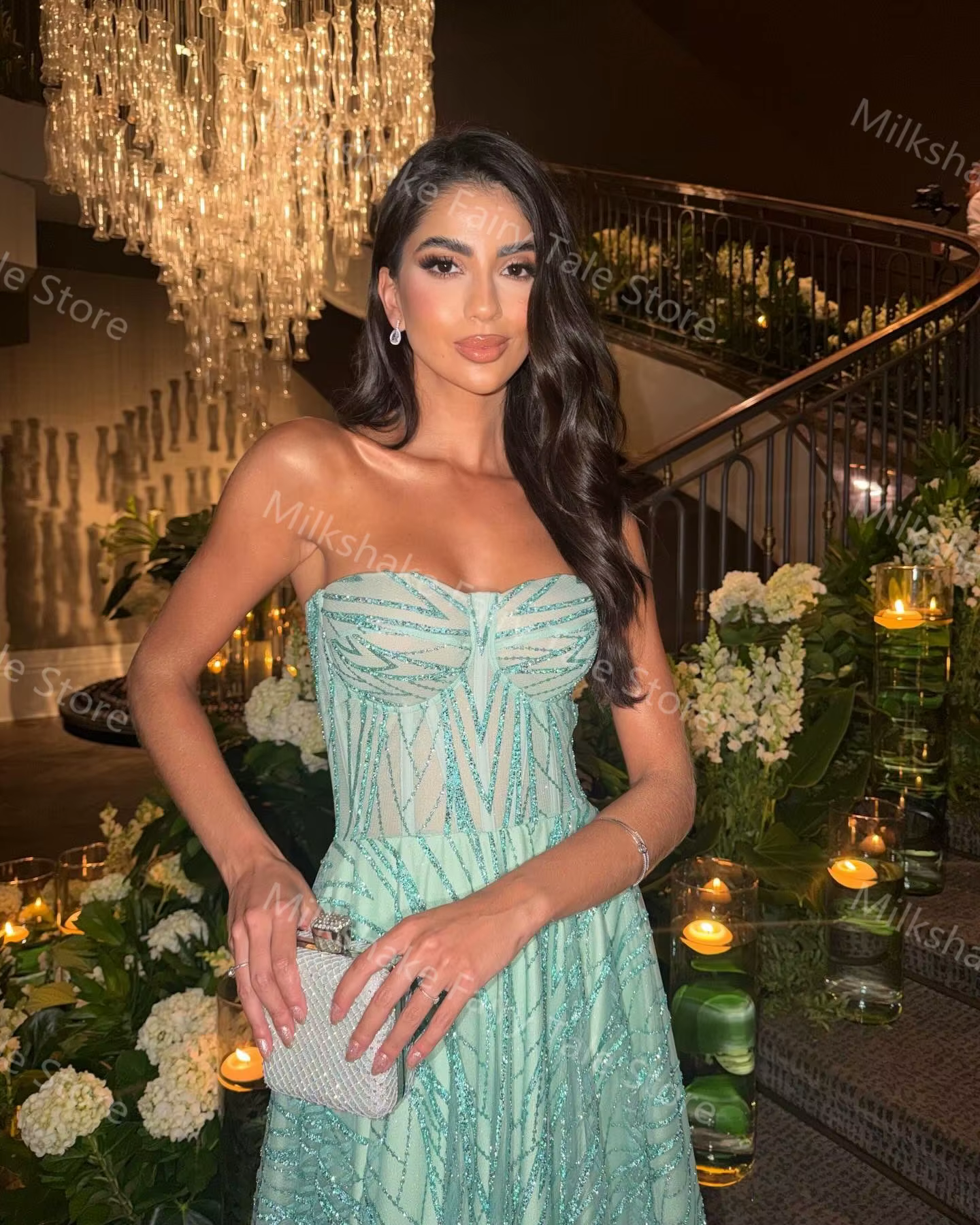 Robes de bal vert sauge