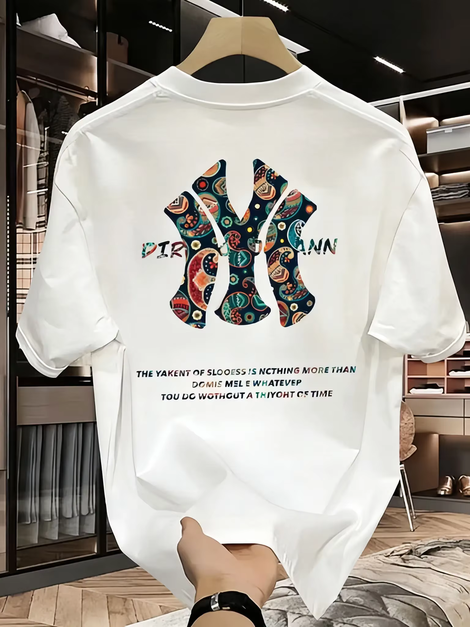 T-shirt imprimé pour homme - T-shirt ample de haute qualité