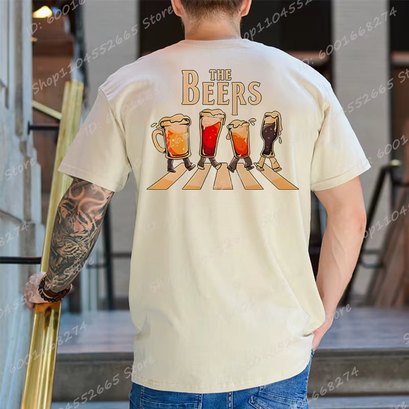 Les bières T-shirt imprimé graphique pour hommes j'ai besoin de bière t-shirts été à manches courtes