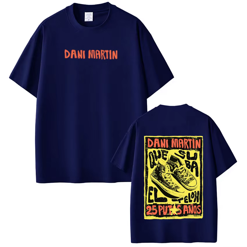 T-shirt graphique Singer Dani Martín 2026 Tour pour hommes et femmes