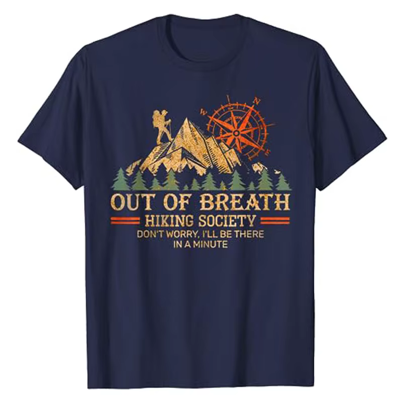 T-shirt de randonnée hors du souffle