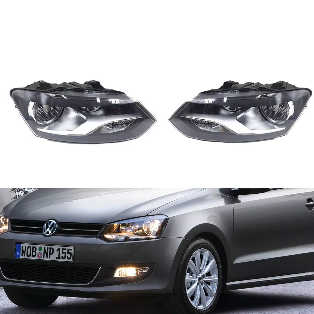 Ensemble d'éclairage de sauna de voiture pour Volkswagen, phare antibrouillard avant, lampe latérale halogène d'angle, accessoires LED, VW Polo Mk5 Vento Ameo 2010 ~ 2013