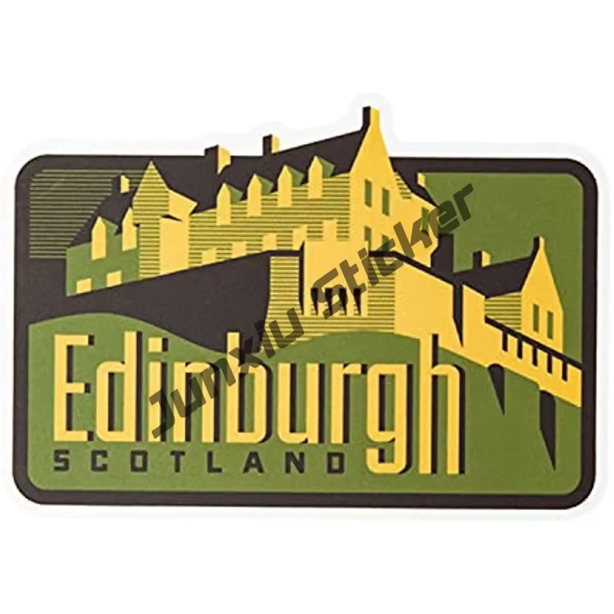 Jects Feel Sticker Made with Durable Waterproof Materials Creativity SCOTLAND Rouge discuter Shield
