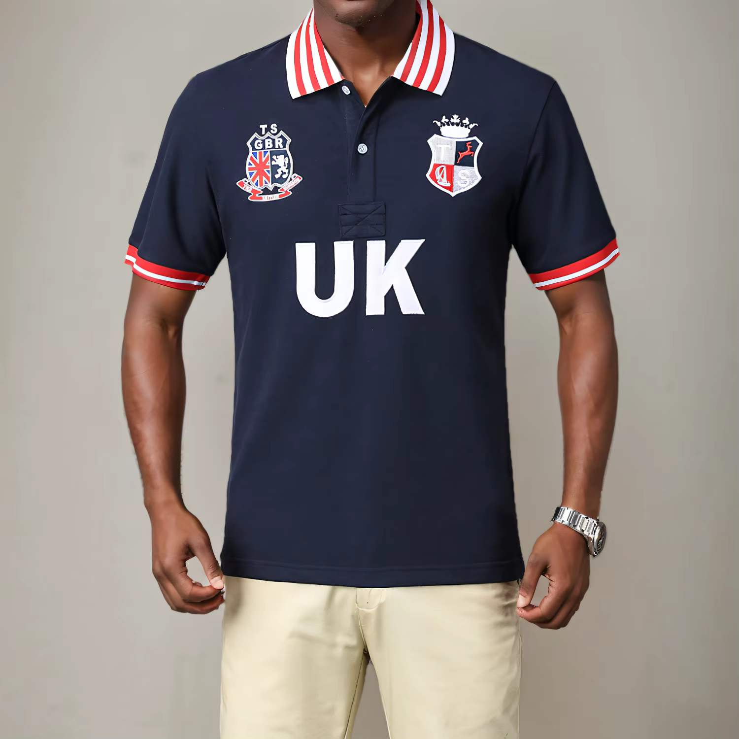 Polo à manches courtes pour homme UK Menswear