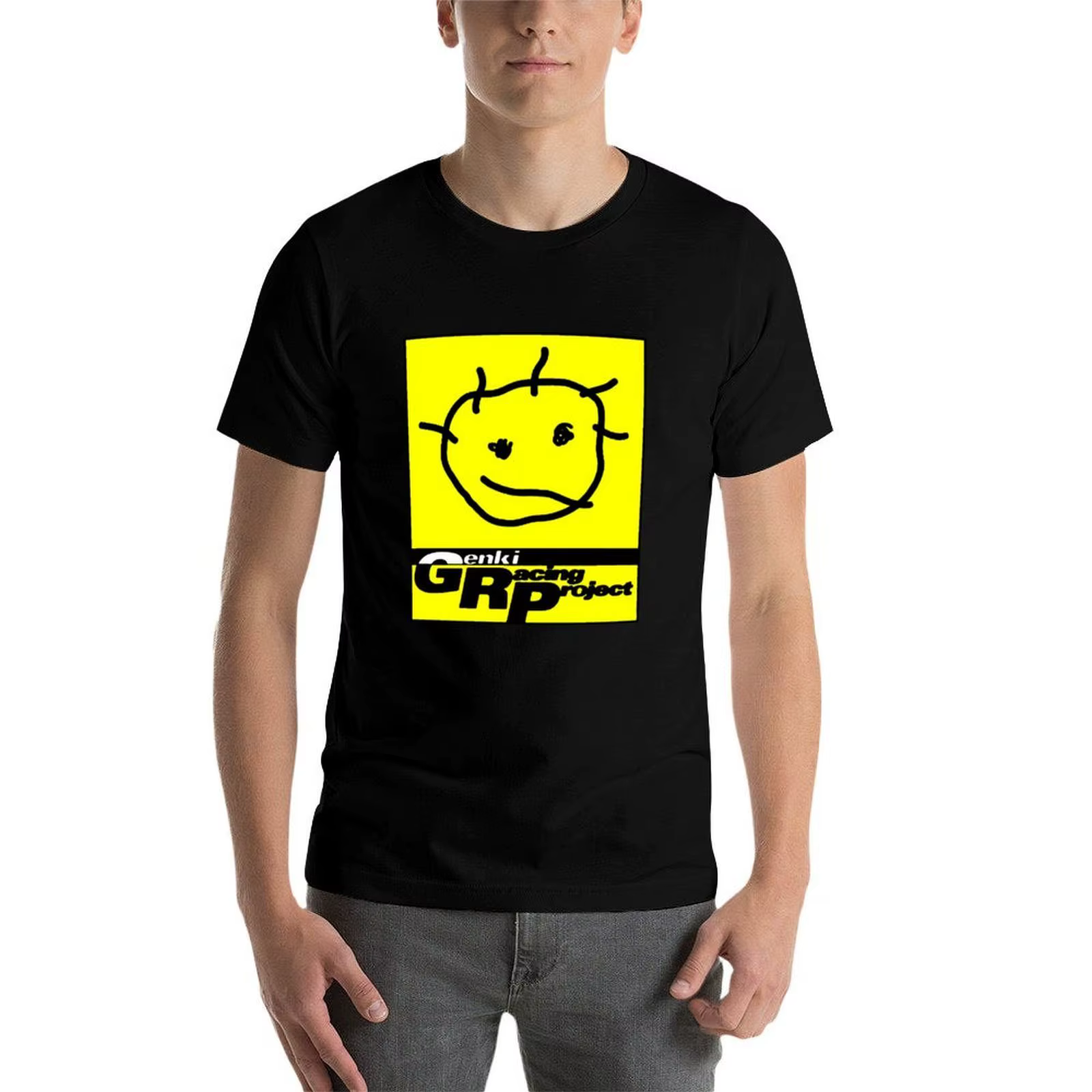 GENKI - T-shirt Racing Project, t-shirt de travail décontracté et résistant