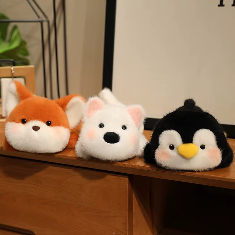 Mignon Panda ours éléphant loutre pingouin poulet chat chien jouets en peluche animaux