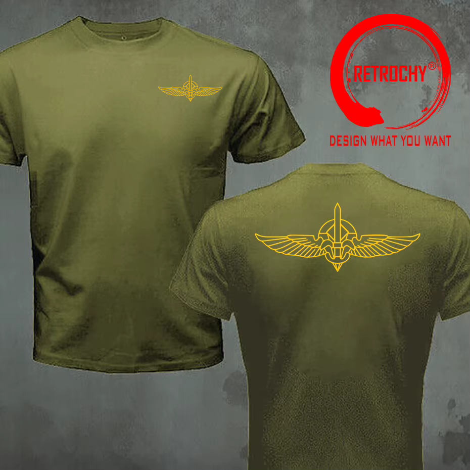 T-shirt imprimé à l'avant et à l'arrière des forces spéciales de l'armée israélienne