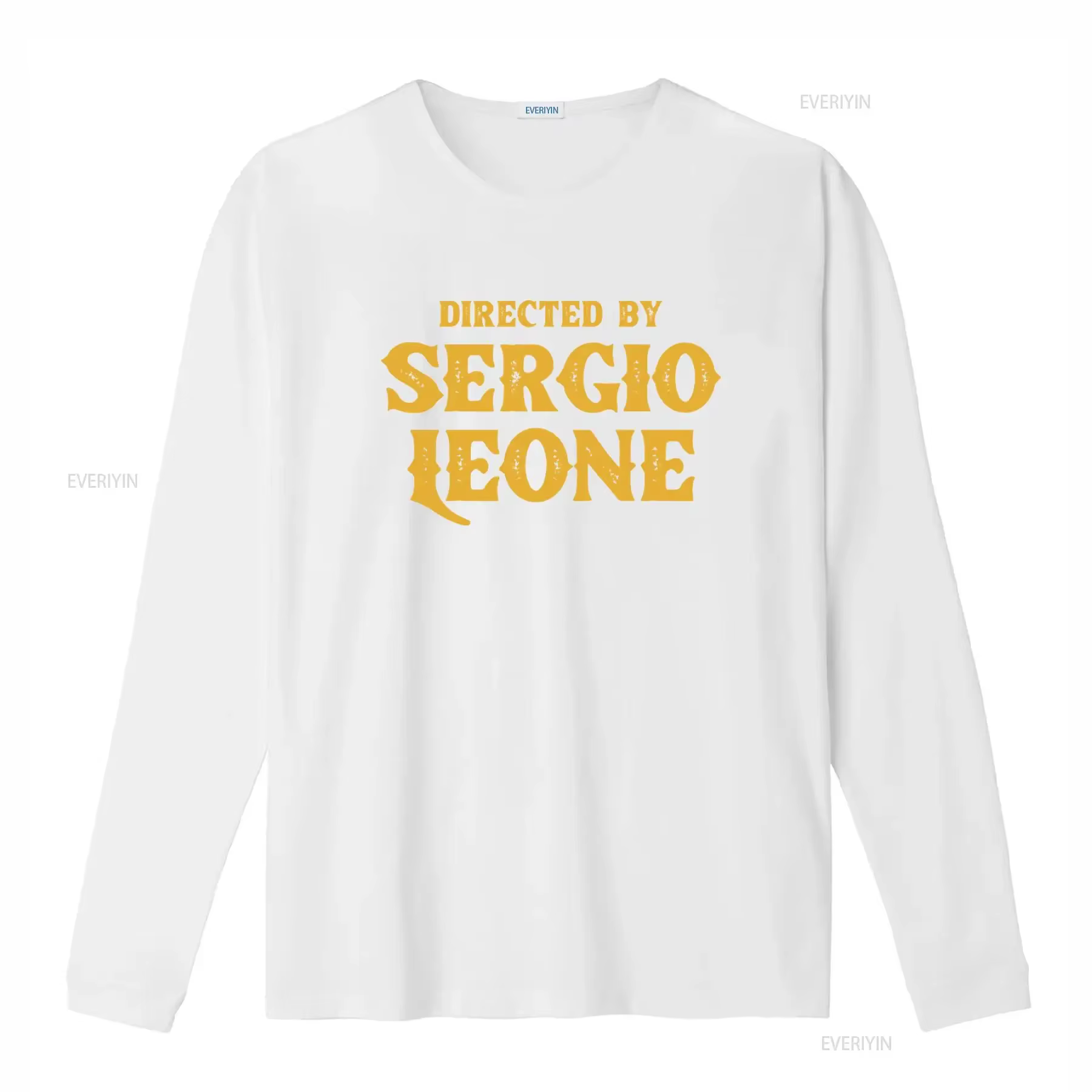 T-shirt de style vintage « Dirigé par Sergio Leone » pour hommes et femmes