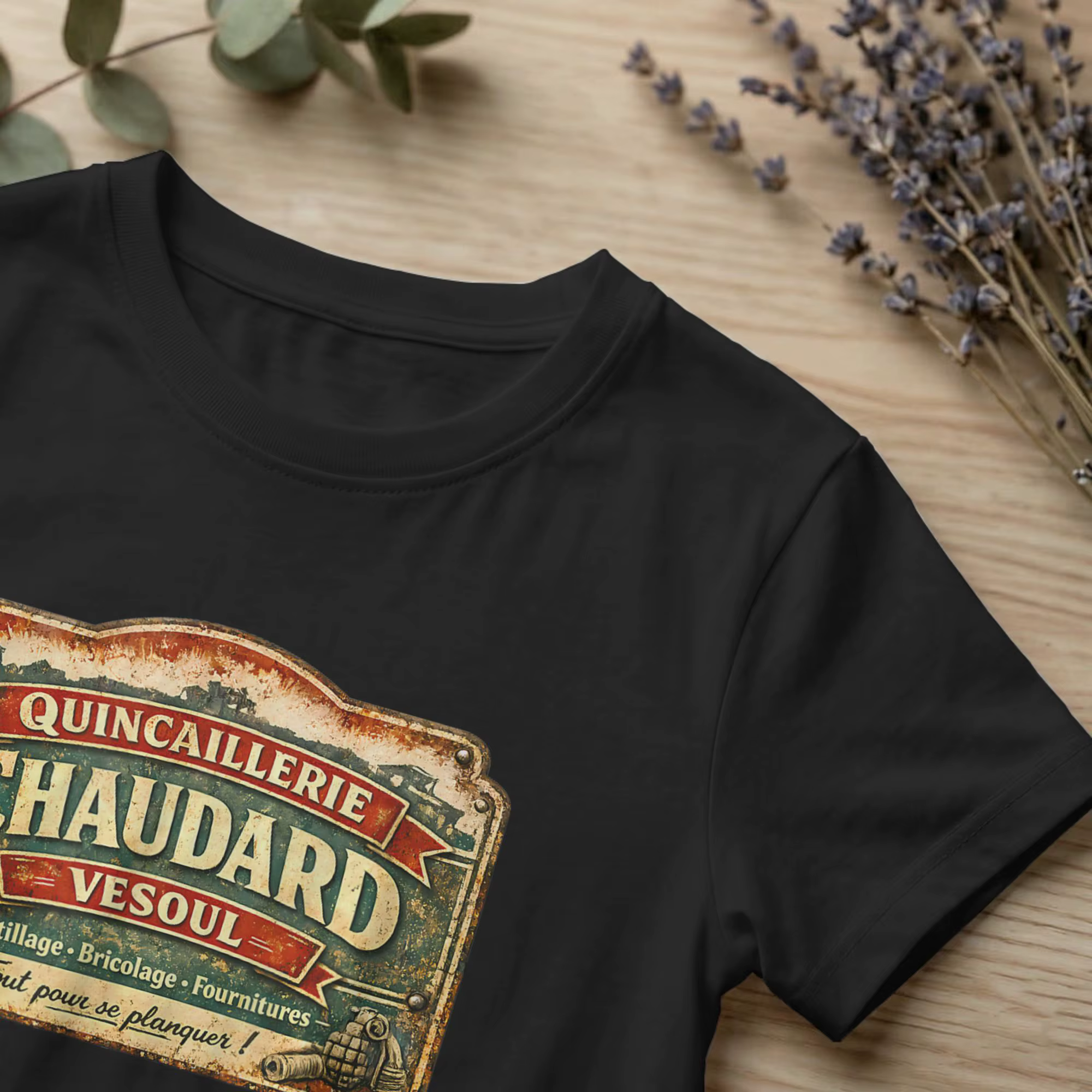 T-shirts vintage Quincaillerie Chaudard Vesoul pour hommes