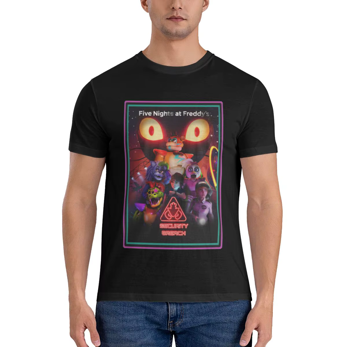 T-shirt drôle du film d'Halloween FNAF pour hommes