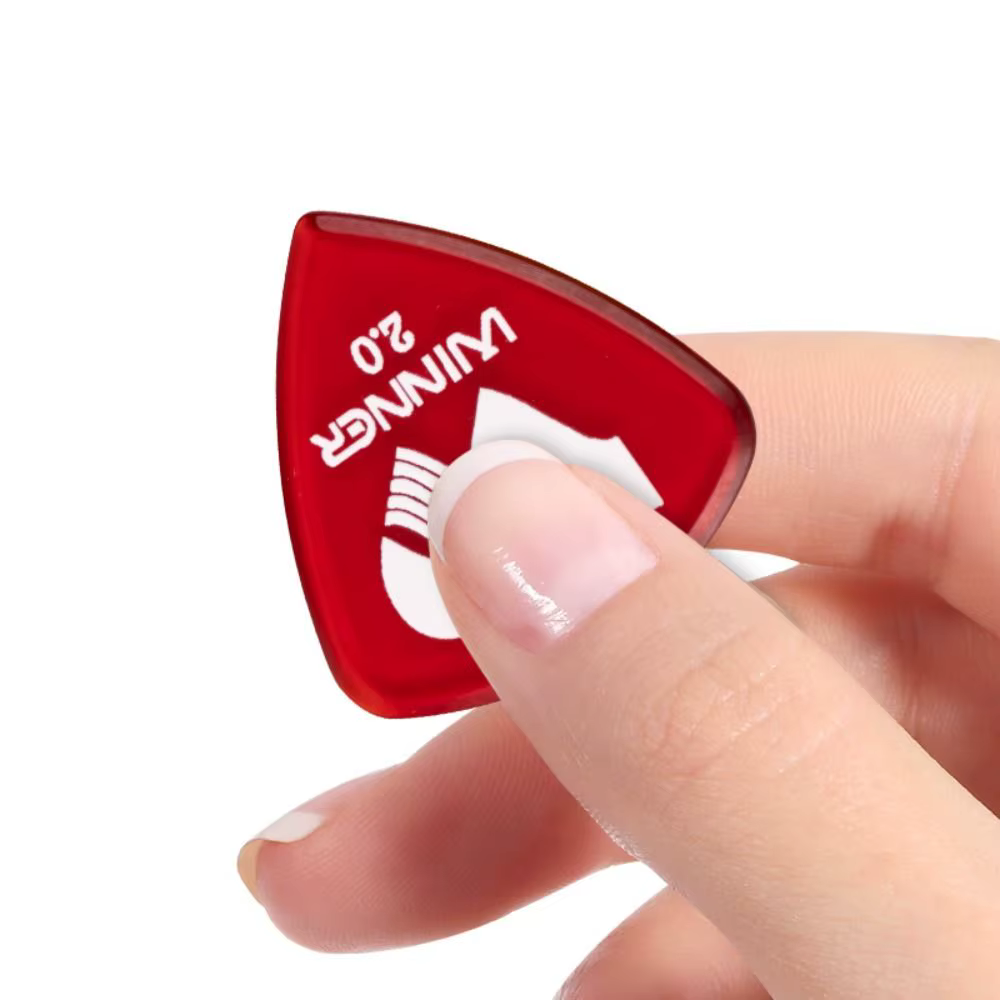 Plectres de guitare électrique antidérapants de 2.0MM d'épaisseur, 6 pièces, grands plectres triangulaires, accessoires de jeu de guitare
